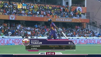 M44: SRH vs RPS – Shardul Thakur Wicket