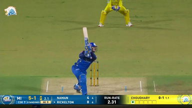 IPL 2026 M44: CSK vs MI - Ryan Rickelton Six