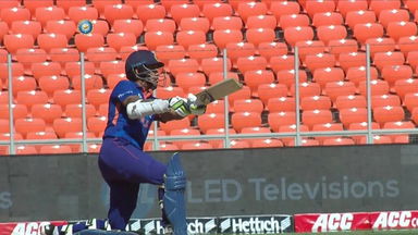 Swing of the bat and a SIX - Shikhar D style