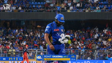 IPL 2025 M21: MI vs RCB - Rohit Sharma Wicket