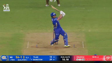 IPL 2025 Q2: PBKS vs MI - Jonny Bairstow Six