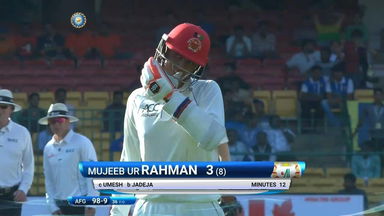 IND vs AFG 2018, 1st Test  Day 2: Mujeeb Ur Rahman Wicket