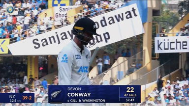 IND vs NZ 2024, 3rd Test: Devon Conway Wicket