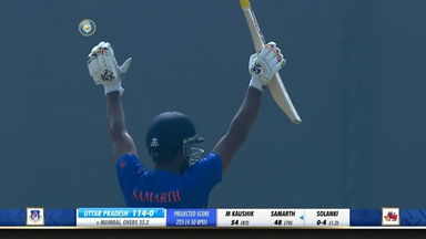 Samarth Singh’s solid 55 (73) vs Mumbai