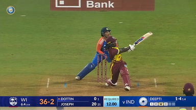 IND-W vs WI-W 2024, 1st T20I: Deandra Dottin Six