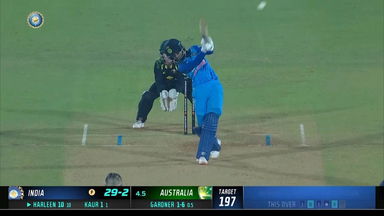 IND-W vs AUS-W 2022, 5TH T20I: Harleen Deol  Six