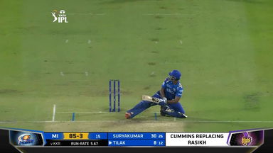 M14: KKR vs MI – Tilak Varma Six