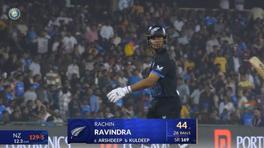 IND vs NZ 2026, 2nd T20I: Rachin Ravindra Wicket