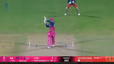 IPL 2026 M16: RR vs RCB - Vaibhav Sooryavanshi Six