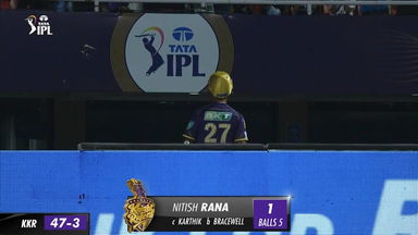 M09: KKR vs RCB – Nitish Rana Wicket