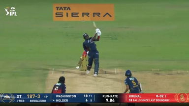 IPL 2026 M34: RCB vs GT - Jason Holder Six