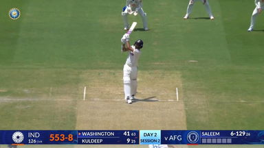 IND vs AFG 2026, Only Test: Washington Sundar Six