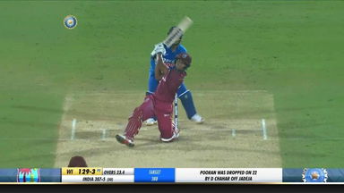 IND vs WI 2019, 2nd ODI: Nicholas Pooran Six