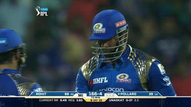 M24: MI vs KKR – Kieron Pollard Six