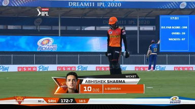 M17: MI vs SRH – Abhishek Sharma Wicket