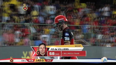 M24: RCB vs CSK – AB de Villiers Wicket