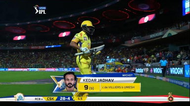 M39: RCB vs CSK – Kedar Jadhav Wicket