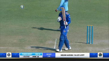 Sheldon Jackson's 55 (69) vs Rajasthan