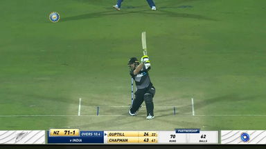 IND vs NZ 2021, 1ST T20I : Martin Guptill Six
