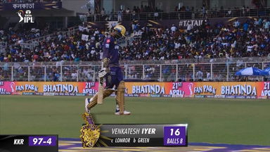 M36: KKR vs RCB – Venkatesh Iyer Wicket