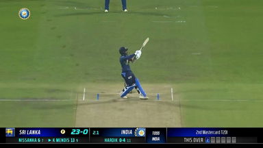 IND vs SL 2023, 2ND T20I: Kusal Mendis  Six