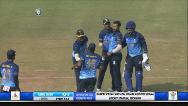 Syed Mushtaq Ali Trophy 2021-22, Tamil Nadu vs Odisha: Fall of wickets