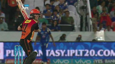M12: SRH vs MI – David Warner Six