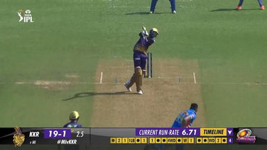 M22: MI vs KKR –  Venkatesh Iyer Six