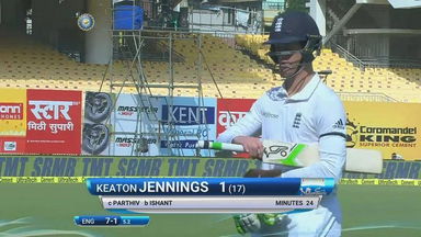IND vs ENG 2016 - 5th Test day 1 : Keaton Jennings Wicket