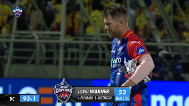 M13: DC vs CSK – David Warner Wicket
