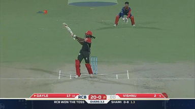 M56: DD vs RCB – Chris Gayle Six