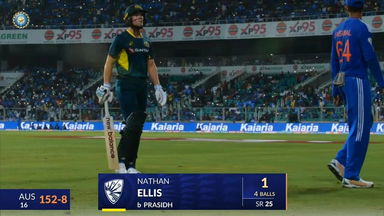 IND vs AUS 2023-24, 2ND T20I: Nathan Ellis Wicket
