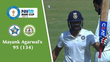 ROI vs Vidarbha - Mayank Agarwal's confident 95