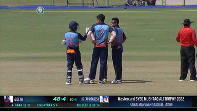 Syed Mushtaq Ali Trophy 2022, Delhi vs Uttar Pradesh:  Fall of Wickets