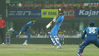 2ND T20I: IND vs SL – Shikhar Dhawan Wicket