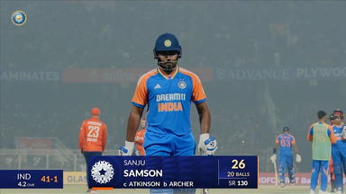 IND vs ENG 2025, 1st T20I: Sanju Samson Wicket