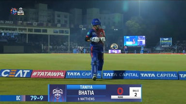 Final - MI vs DC: Taniyaa Bhatia  Wicket