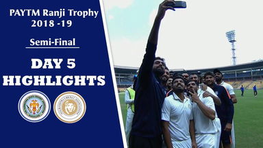 Ranji Trophy 2018-19 SF: Saurashtra v Karnataka - Day 5 Highlights