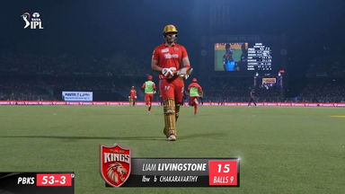 M53: KKR vs PBKS – Liam Livingstone Wicket