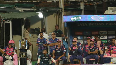 Slip & Miss: Hardik Pandya slips, Buttler gets a boundary