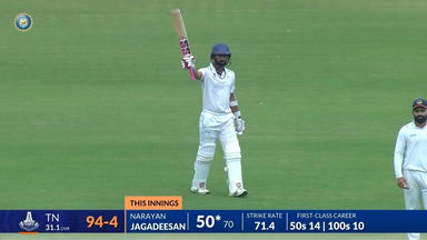 Ranji Trophy 2025, Tamil Nadu vs Chandigarh: N Jagadeesan sets the tone with 89(124)