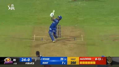 M54: MI vs RCB – Ishan Kishan Six