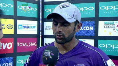 CLT20 2014 M21: KKR vs HOB  –   Interview – Shoaib Malik