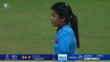 Senior Women's T20 Trophy 2024 Final: Mumbai vs Bengal: Jagravi Pawar spins a web with 3/13