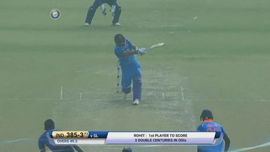 IND vs SL 2017, 2nd ODI: Rohit Sharma Six
