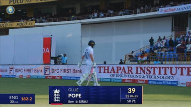 IND vs ENG 2024, 3RD Test: Ollie Pope Wicket