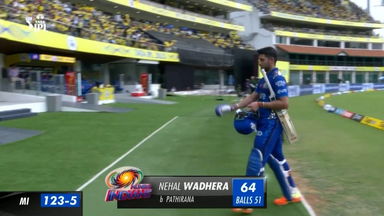 M49: CSK vs MI –  Nehal Wadera  Wicket