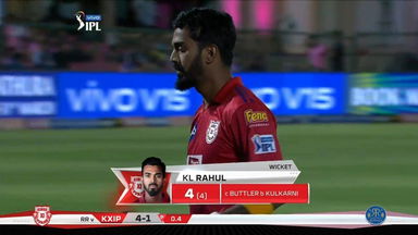 M04: RR vs KXIP – KL Rahul Wicket