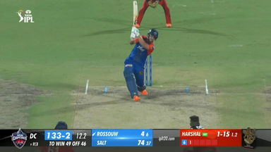 M50: DC vs RCB – Rilee Rossouw Six