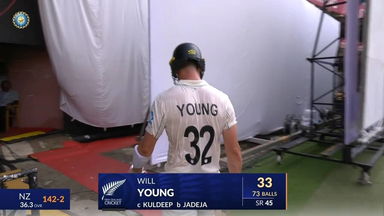 IND vs NZ 2024, 1ST Test: Will Young Wicket
